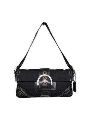 Coach Soho Y2K 2000 Buckle Signature Baguette Shoulder Bag Gently Loved No. 3628